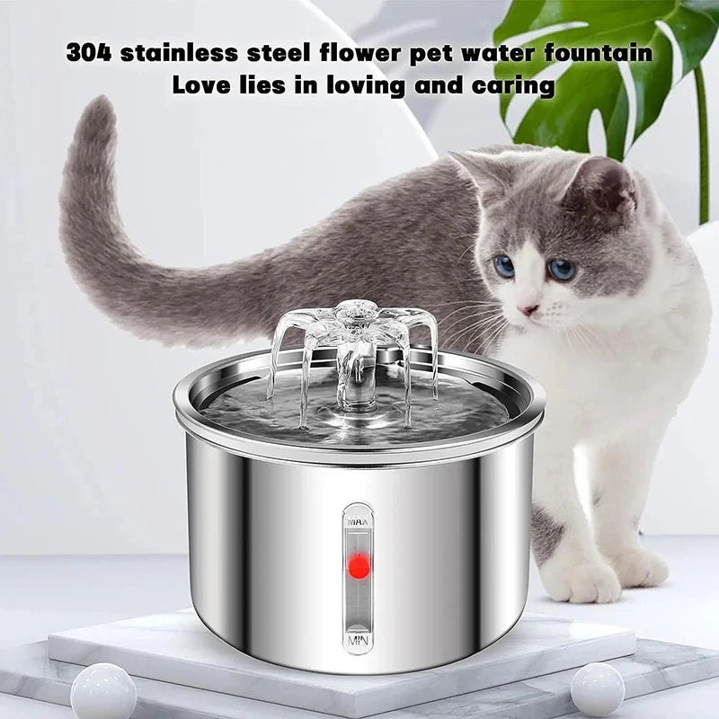 stainless steel pet water fountain