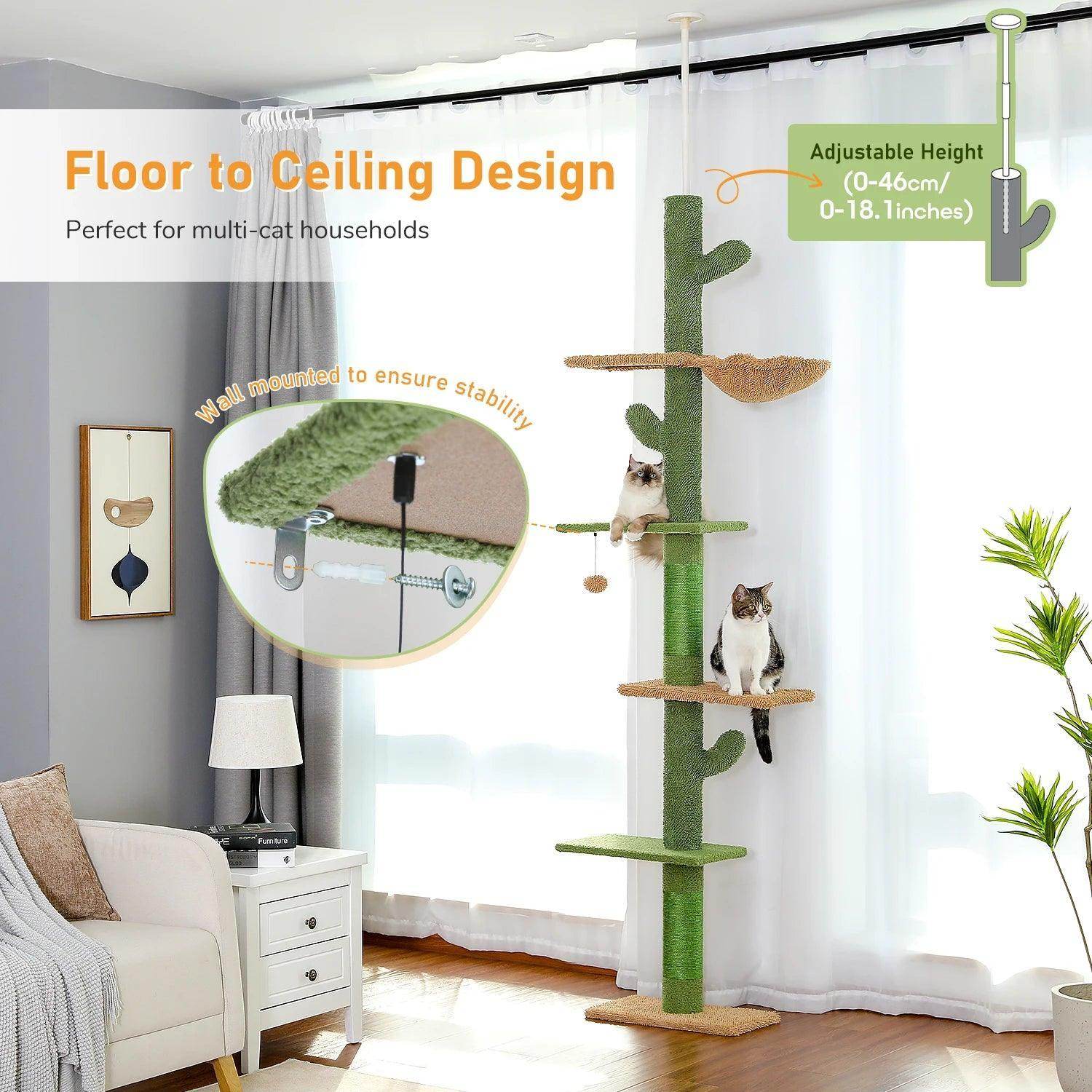 Floor to Ceiling Cat Tree - Chills Pet Pals