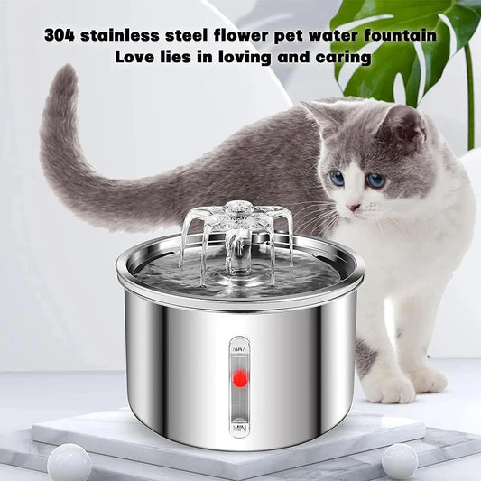 stainless steel pet water fountain