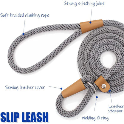Slip rope lead leash
